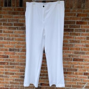 Jessica London-White lined pants Sz 22W